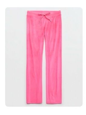 Aerie Dreamy Velour Low Rise Pant